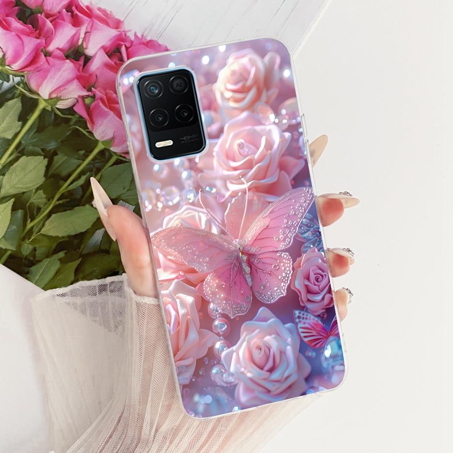 For Realme Narzo 30 5G Case RMX3242 Stylish Butterfly Painted Cover Soft Silicone Case For Realme Narzo 30 Pro Narzo30 5G Fundas