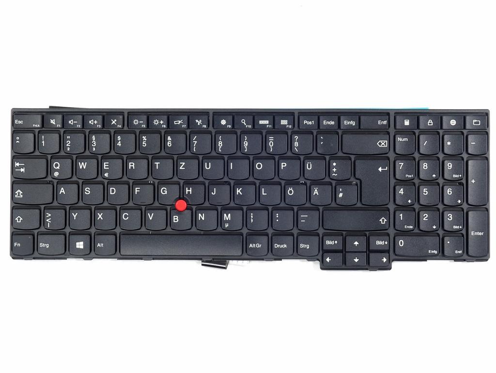 Tradebit Německá DE QWERTZ Klávesnice pro Lenovo ThinkPad T540/T540p/T550/T560/W540/W531/E540/L540/L560 (Žádné podsvícení)