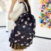 Student Cartoon Backpack Set Female Campus Backpack Lightweight Nylon Three-Piece Schoolbag