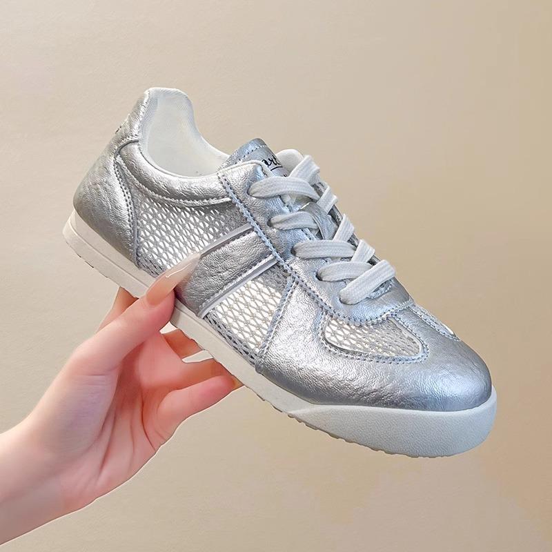 Spring new retro versatile leather breathable little white shoes women's soft sole