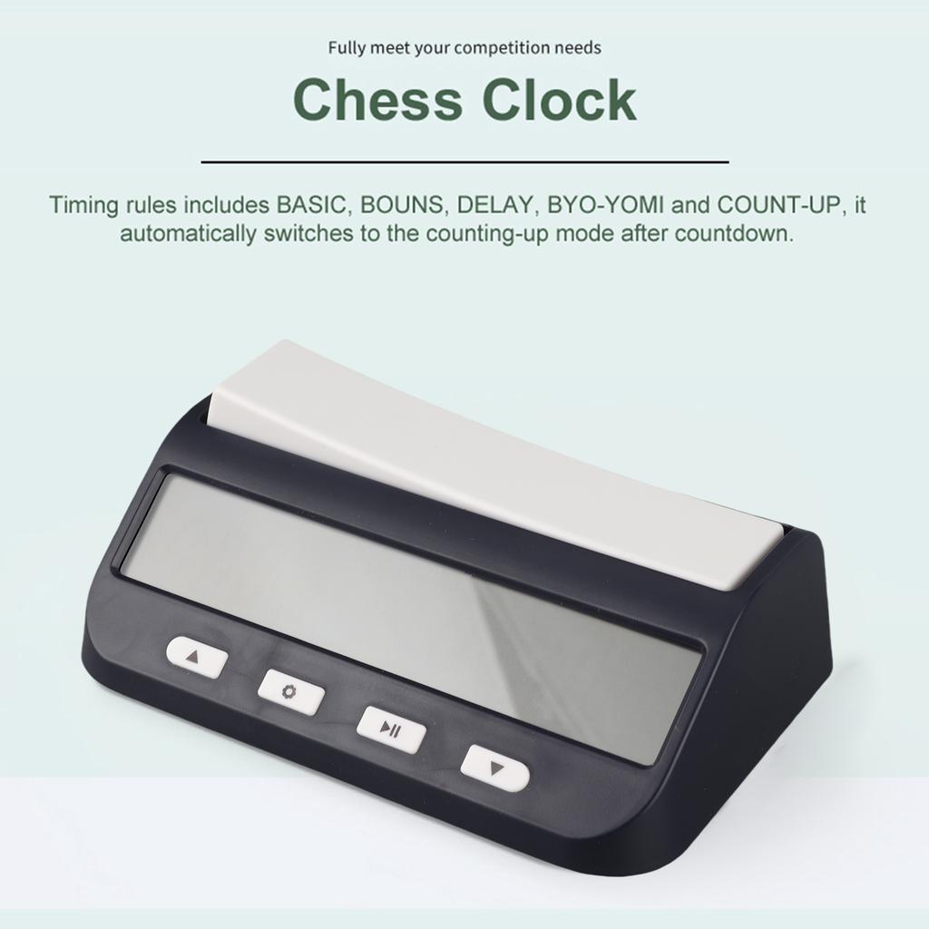 Chess Clock Professional Chess Clock Multifunctional Digital Clock Accurate Count Up Count Down Timer Board Game Stopwatch