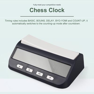 Chess Clock Professional Chess Clock Multifunctional Digital Clock Accurate Count Up Count Down Timer Board Game Stopwatch
