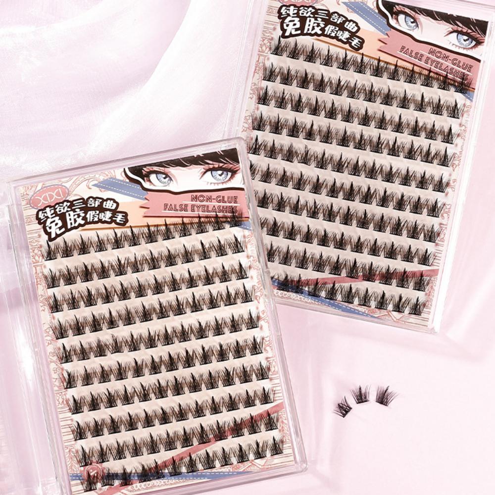 Glue-free False Eyelashes for Women, Sunflower Trilogy, Natural Simulation, Glue-free Self-adhesive Eyelash Stickers for Lazy People