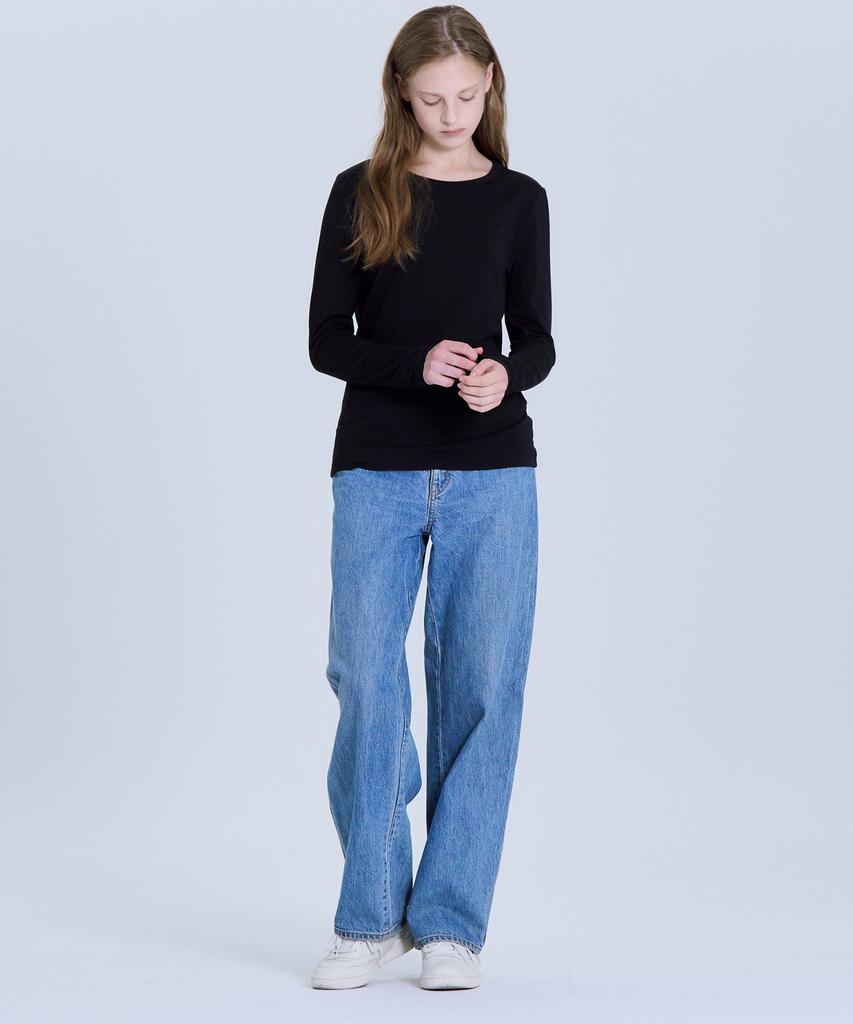 Basic House [2Pack] Women'S Slim Fit Spandex Long Sleeve T-Shirt 4 Colors Lats0208