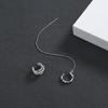 Chic Spiral Rotating Pattern Integrated Earclip Earrings Personalized Dark Multi-Layer Double Twist Earclip Earrings