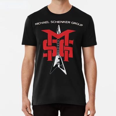 Men Clothing Michael Schenker Group Tshirt Michael Schenker Group Msg Rock Heavy Hard Metal Armed and Ready Rock Bottom Ufo Tee