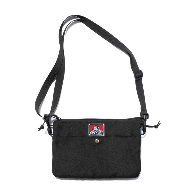 Ben Davis Original Multi Travel Shoulder Bag Black