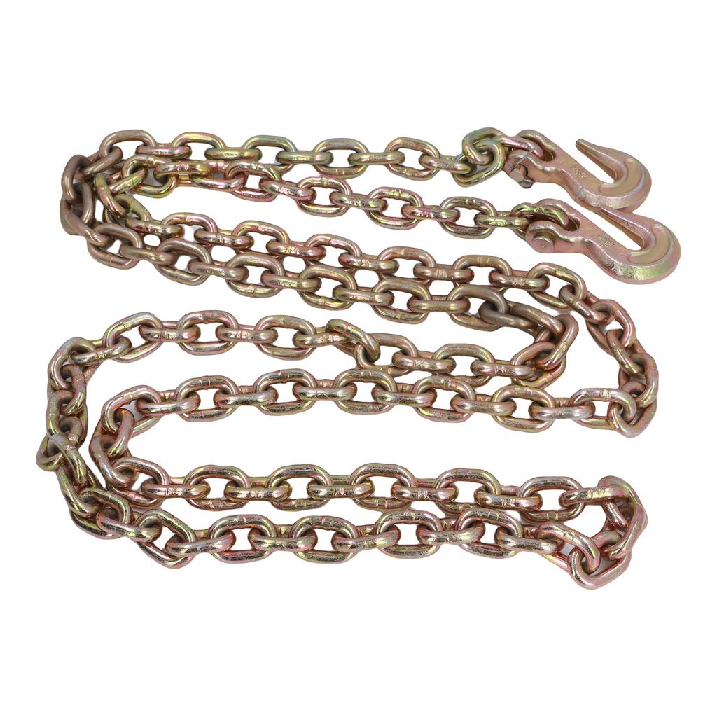 Binder Chain Double Clevis Grab Hook 10FT Length G70 Mn Steel Transport Binder Chain for Towing