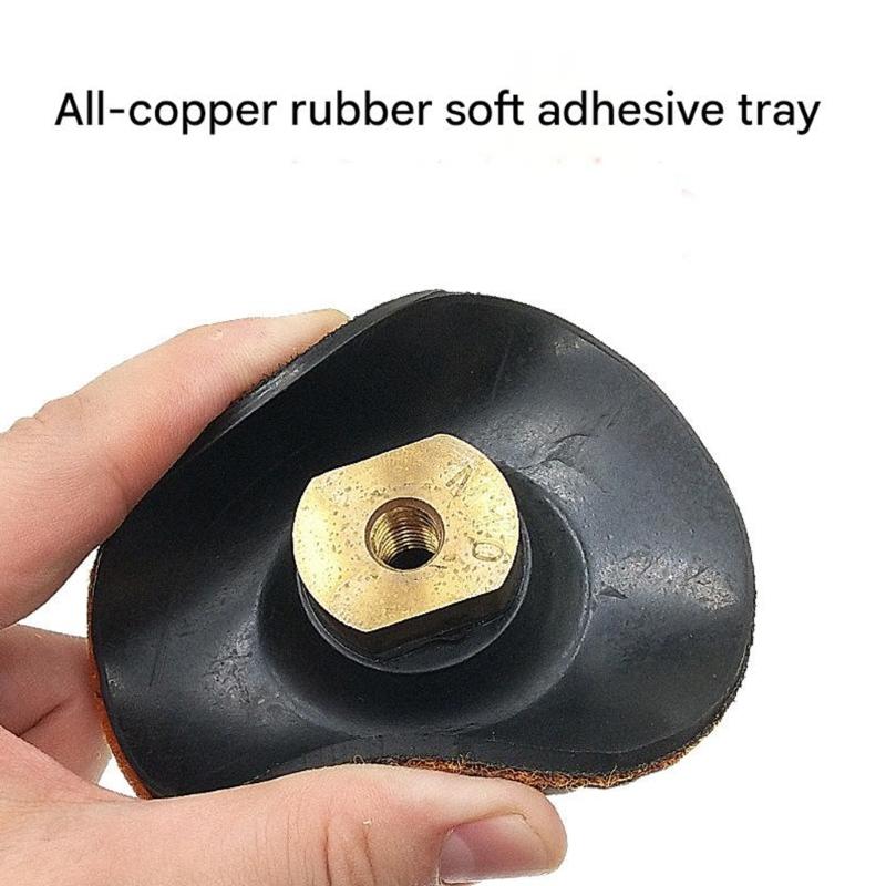 3Inch/4Inch Soft Rubber Backing Pad Polishing Grinding Disc Holder For Angle Grinder Grinding Machine