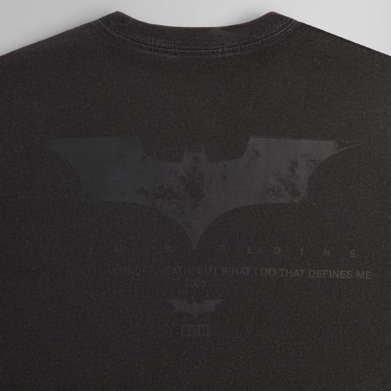 Kith X Batman Batman Begins Vintage Tričko Černé Pánské Topy KHM032761-001