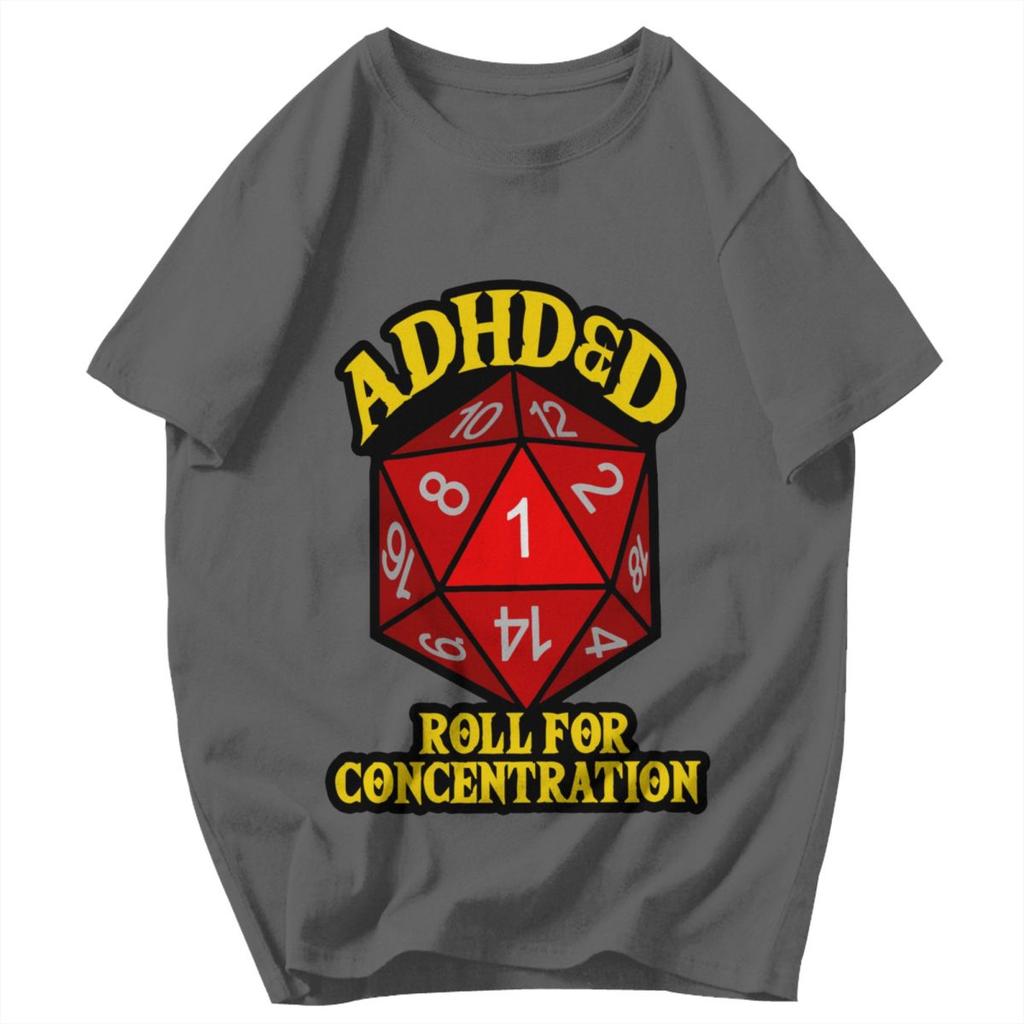 Men T Shirt ADHDD Roll For Concentration Retro Gifts Y2K Graphic Short Sleeve Unisex Tops T Shirts
