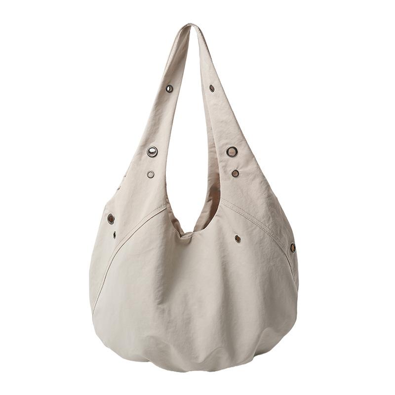 Minimalistische Hobo-Tasche aus Nylon – Leichte & Strapazierfähige Schulter-Tragetasche für Damen, Perfekt für den täglichen Gebrauch und Reisen