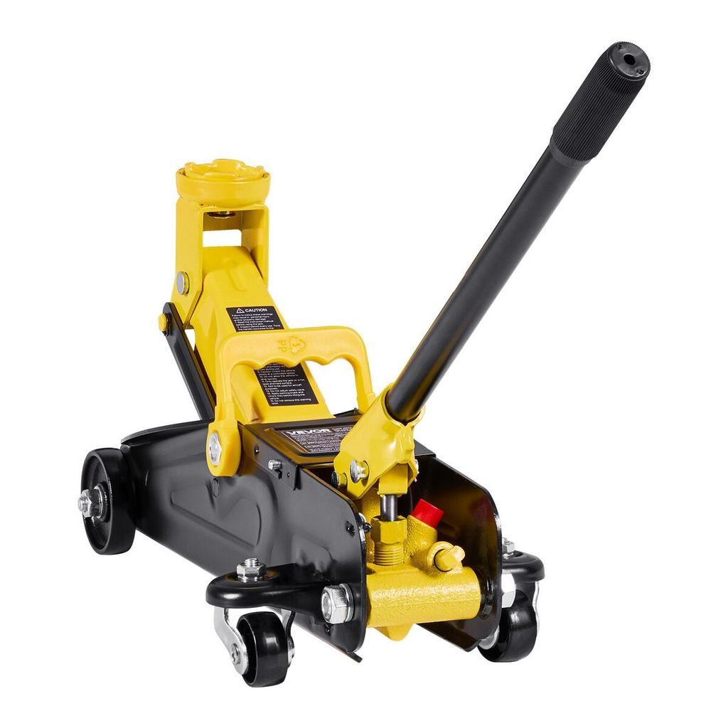 Low Profile Floor Jack, 1.5 Ton Capacity, Steel Racing Floor Jack with Single Piston Quick Lift Pump, Storage Case, Hydraulic Trolley Car Lift for