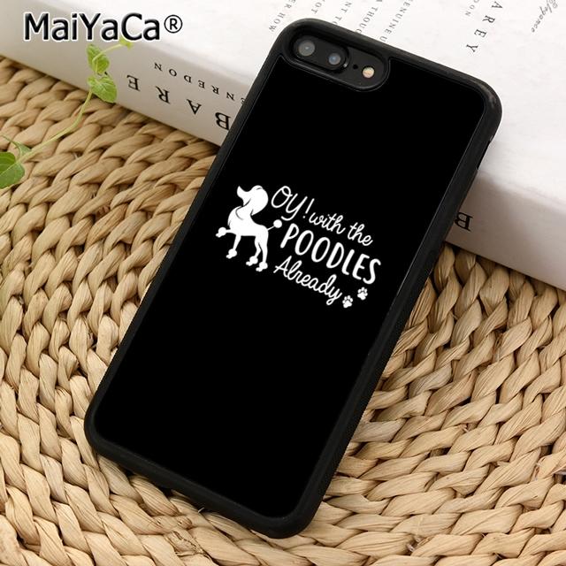 MaiYaCa Funny Poodle Dog Lovers Phone Case For iPhone 17 Air 16 15 14 Plus 11 12 13 Pro Max Coque Cover Shell