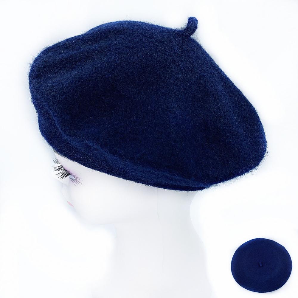 Korean Style Autumn & Winter Imitation Wool Beret Hat for Women