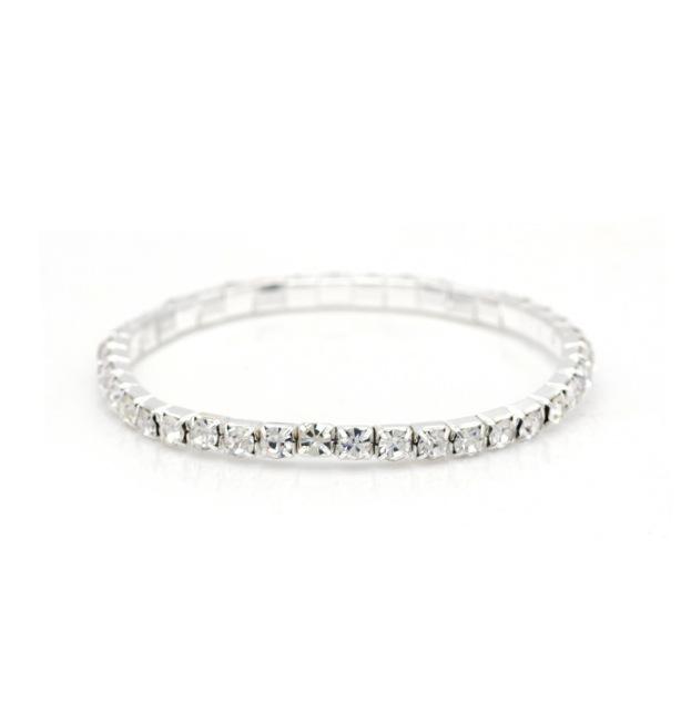 Bridal Versatile Korean Version Super Flash Full Diamond Elastic Bracelet Bracelet
