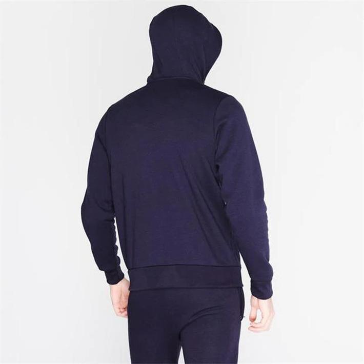 Slazenger Zip-Up Hoodie, Navy Blue, Size XL