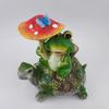 Outdoor Resin Riding Turtle Garden Statue With Led Light, New Art Funny Solar Light Outdoor Statue, Waterproof Solar Garden Decorations Turtle For Yar