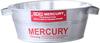 Keystone Mercury Tin Tub Bucket X X 12cm Galvanized Red ME047229 29.5 29.5