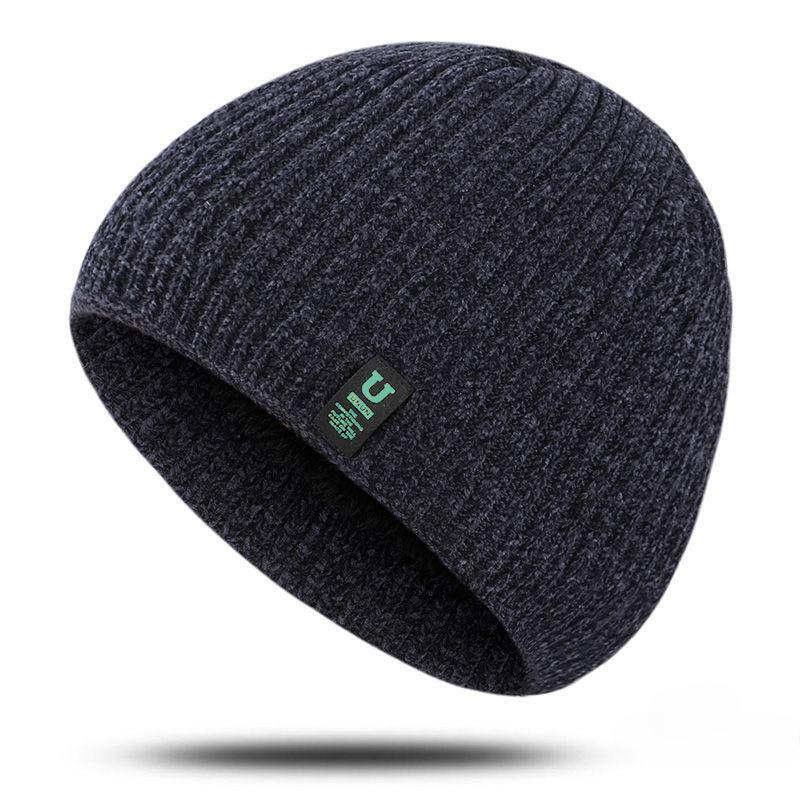 Skullies Beanies Men Winter Hats For Women Knitted Hat Cap Men's Winter Beanie Male Black Gorro Warm Bonnet Homme Skull Hat Cap