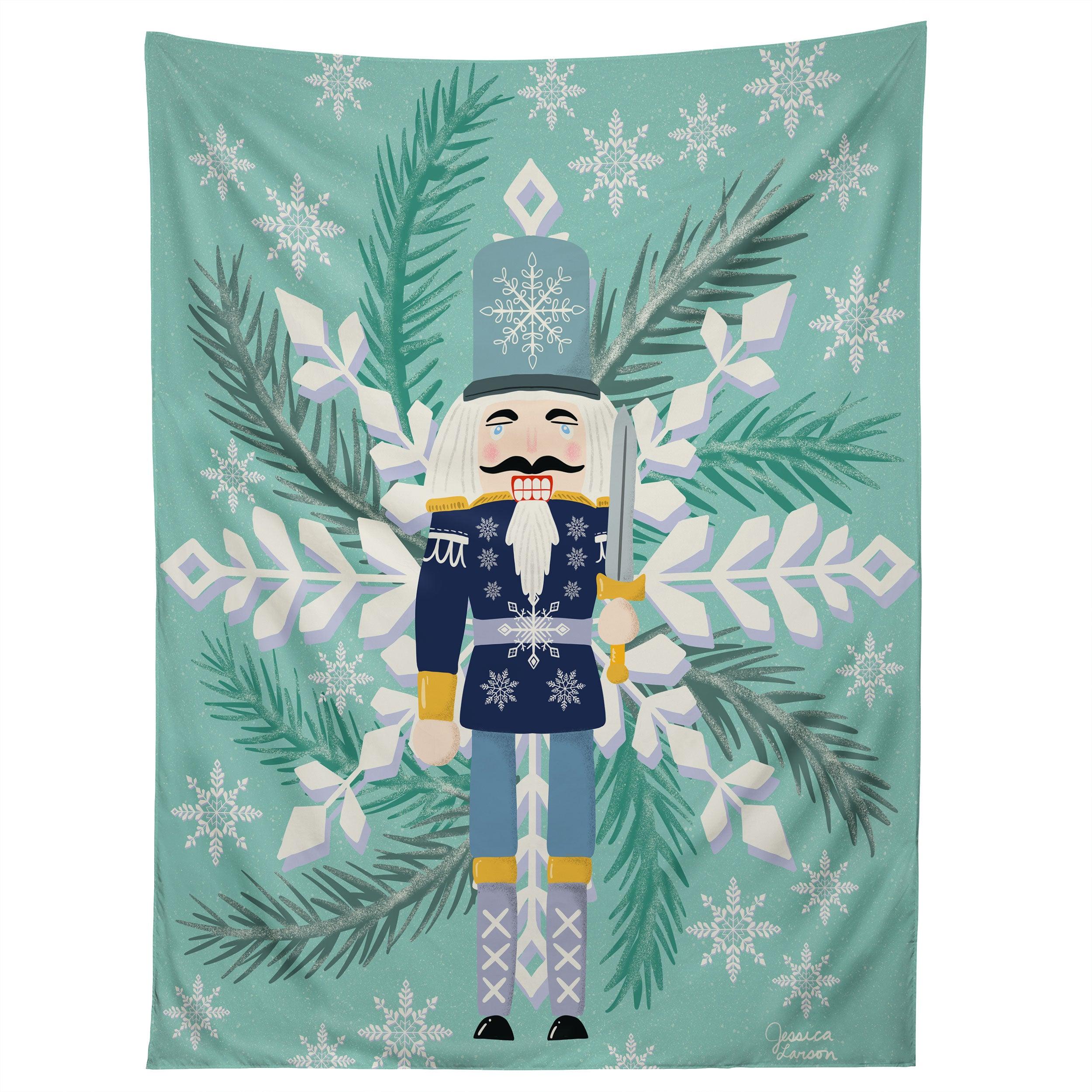 SNOWFLAKE NUTRACKER tapestry 75x100 чёрный