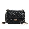 2024 Spring Women's Argyle Chain Crossbody Bag - High-End Fashion with Little Golden Ball Accent