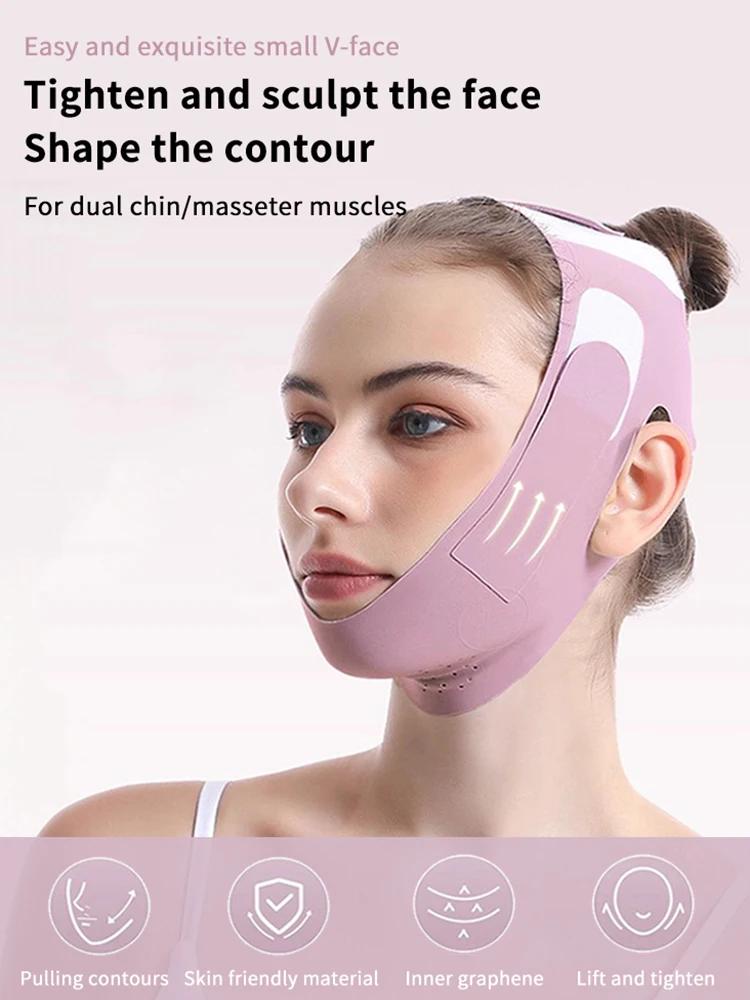 Reusable V-Line Face Slimming Bandage Chin and Cheek Lifting Belt for Facial Contouring, Massage, and Skin Care
