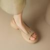 Móda Ženy Sandály Léto Neformální boty Kulatá špička Měkké Měkké Boty Móda Pevné Slip On Slingback Protiskluzové Zapatos De Mujer