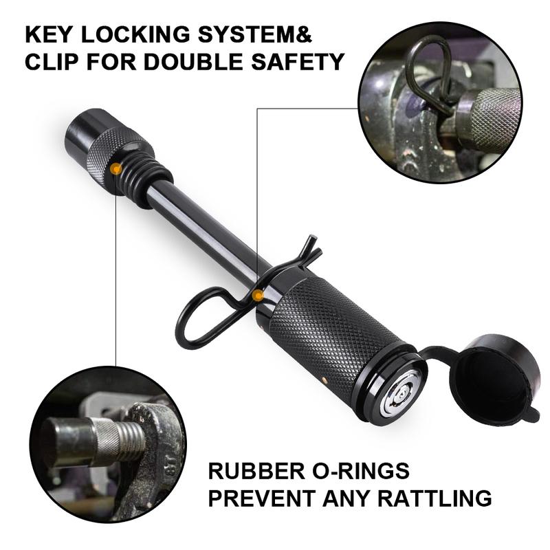 Trailer Hitch Pin Lock 1/2" 5/8" Heavy Duty Tow Receiver Dumbbell Trailer Locks for RV Truck Universal Car Accessories