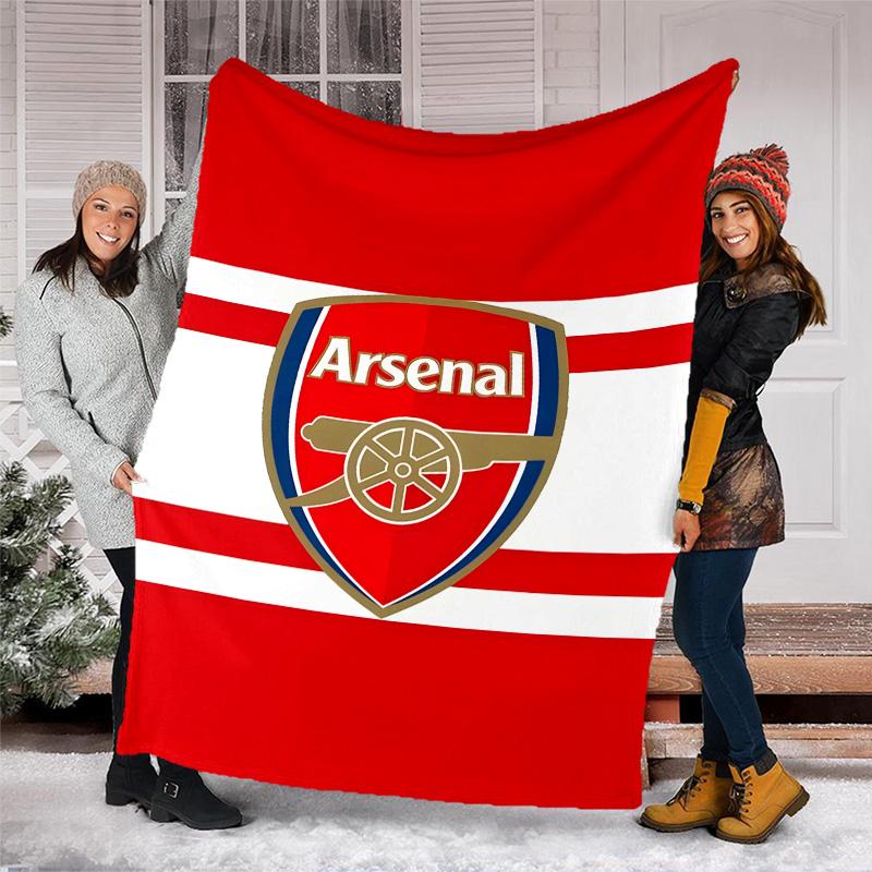 1pc A-Arsenal2 Theme Blanket - Digital Print, Polyester, Cozy for All Seasons, Perfect for Outdoor, and Travel