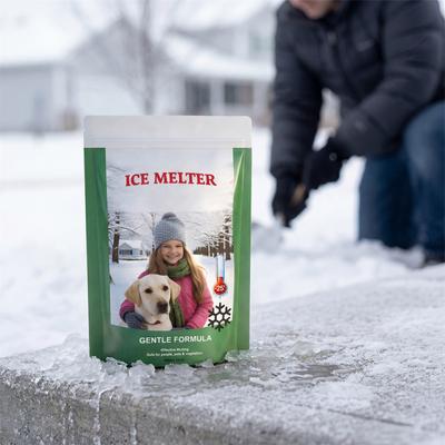 Ice Melter Safe for Pets and Plants 100G Gentle Formula Effective Melting for Driveways Sidewalks and Outdoor Surfaces