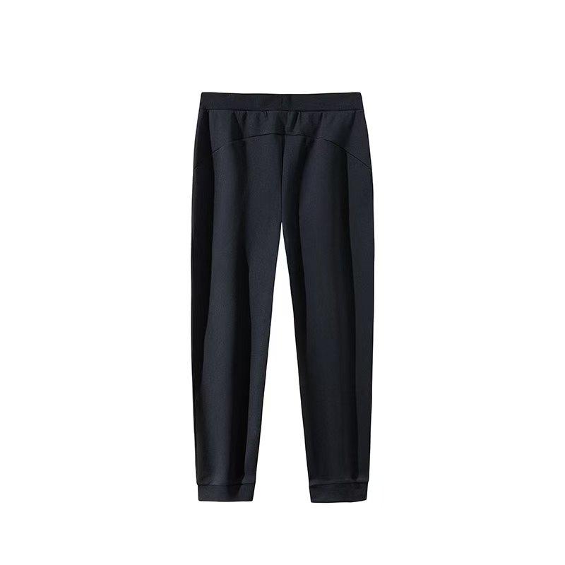 Anta Bequeme lässige zulaufende Strick-Sporthose Damenunterteile Basic-Schwarz 162447346RN-1