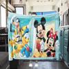 Mickey Flannel Blanket Cartoon Print for Bedrooms Sofas Beds Home Decor Picnics Travel Chairs Great Gift Various Sizes