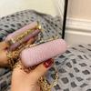 Fashion Mini Chain Decorative Bag PVC Mouth Red Bag High Quality Pen Case Women'S  Hand Bags