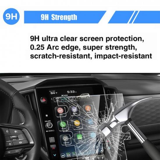 Fits 2024 2025 Subaru Crosstrek 11.6-Inch Screen Protector Tempered Glass Film