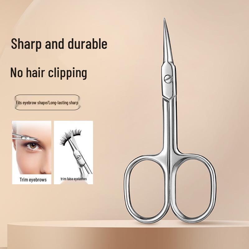 Curved Tip Stainless Steel Cuticle Nippers - Precision Beauty Nail Tools & Remover