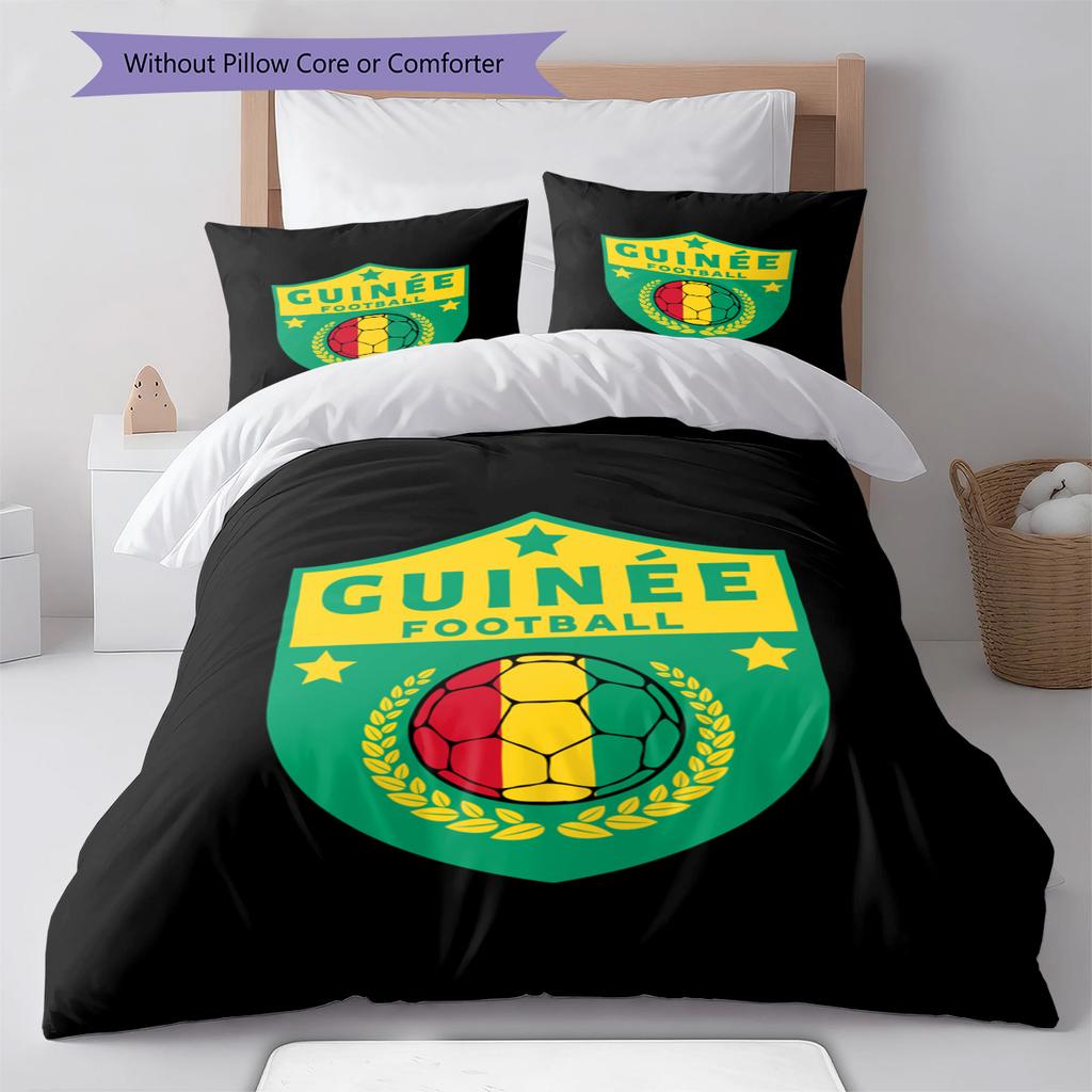 Guinea Bissau Pattern Bedding Set Quilt Cover Pillowcase Home Decor Gift (1 * duvet cover + 2 * pillowcase, without core)
