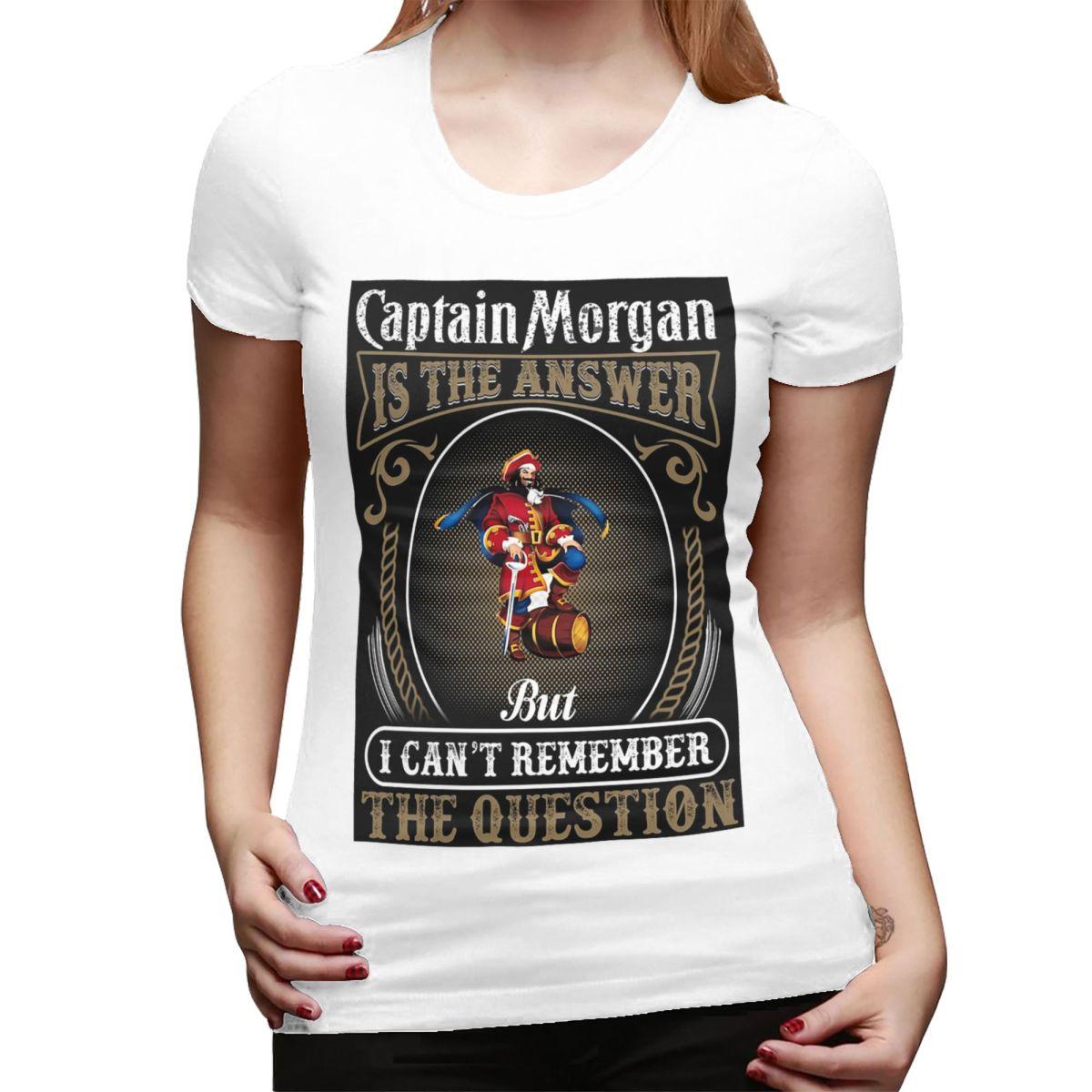 

Captain Morgan TShirt for Women ONeck Streetwear T Shirts Womens Short Sleeve Summer Clothes Tops S