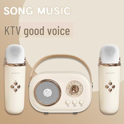 K Song Mini Portable Bluetooth Karaoke Speaker with Microphone - Souvenir Gift for Children