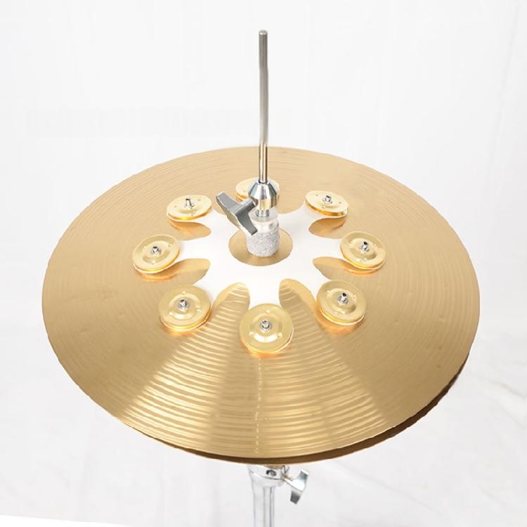 Discos de Sonido de Latón Platillo Campana Platillo Campana Pandereta Hi-hat Para Tambor Accesorios de Percusión Suministro de Tambores Anillo de Tambores Anillo de Tambores