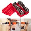 33pcs Tamper Proof CRV6150 Screwdriver Bit Set with Magnetic Holder for Any Drills Screwdriver Nutdrivers Bits Hand Tools with Storage Case