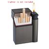 Creative Cigarette Case Lighter 2-in-1 Portable Moisture-Proof for Soft & Hard Packs Modern Minimalist Smoking Accessory Trendy