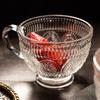 Zhuopu Sunflower Embossed Glass Dessert Cup