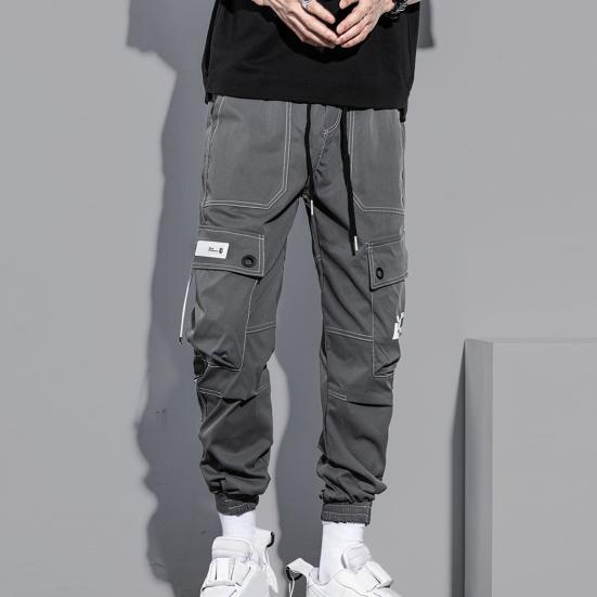 Versione Stagione Primavera Autunno Quattro Stagioni Modelli da Uomo Taglie Forti Coulisse Pantaloni da Lavoro Pantaloni Sportivi Casual da Lavoro