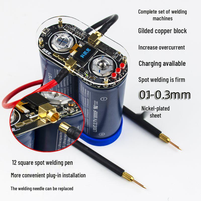 K7 Dual Pulse Capacitor Spot Welder & Intelligent Control Display for 18650 Lithium Battery DIY