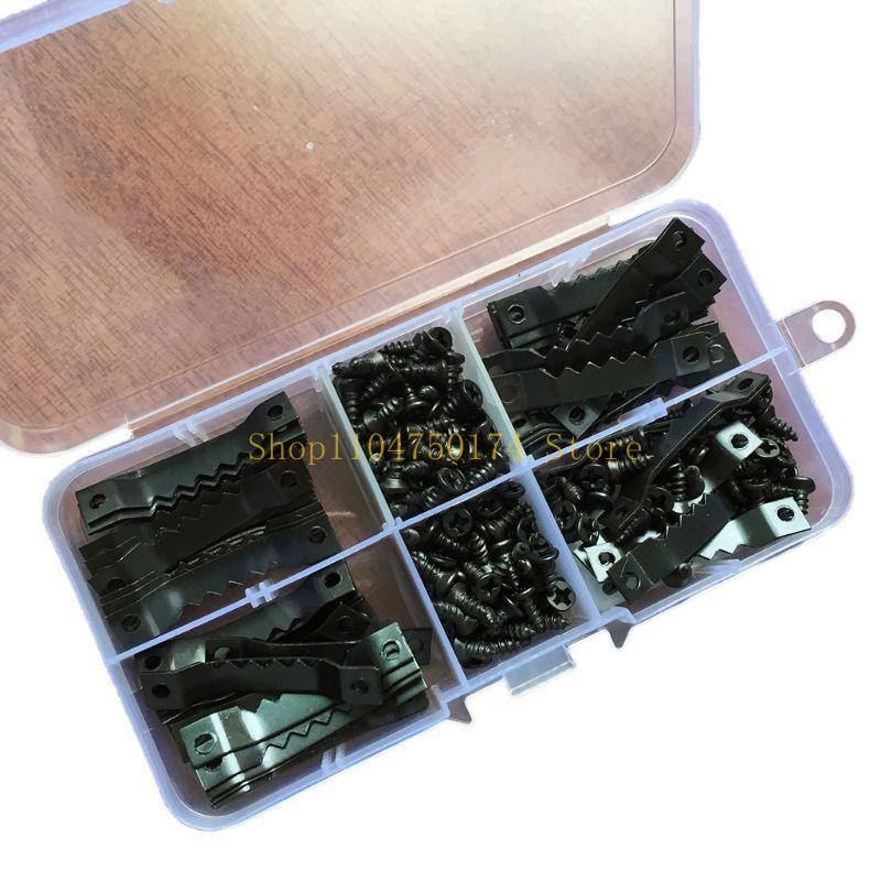 

100pcs Single Sided Hanging Picture Photo Frame Hangers Hooks With 200p top sale чорний