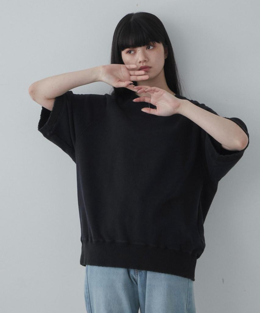 WEGO Half Sleeve Size Black Men's Sweatshirt, M,