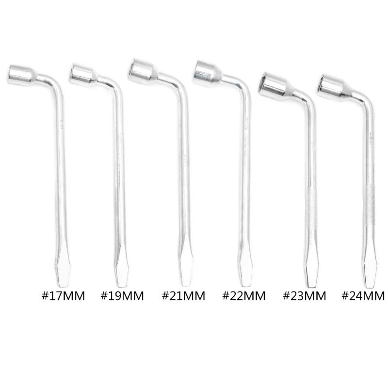 17/19/21/22/23/24mm Cheie de roată cu capăt crestat, unealtă de reparație, unealtă pentru schimbarea anvelopei pentru anvelopă de mașină, camion