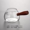 Glass Tea Jug Chinese Kung Fu Tea Set Accessory Water Pitcher Wood Side Handle Teapot Heat Resistant Teaware Coffee Milk Pot