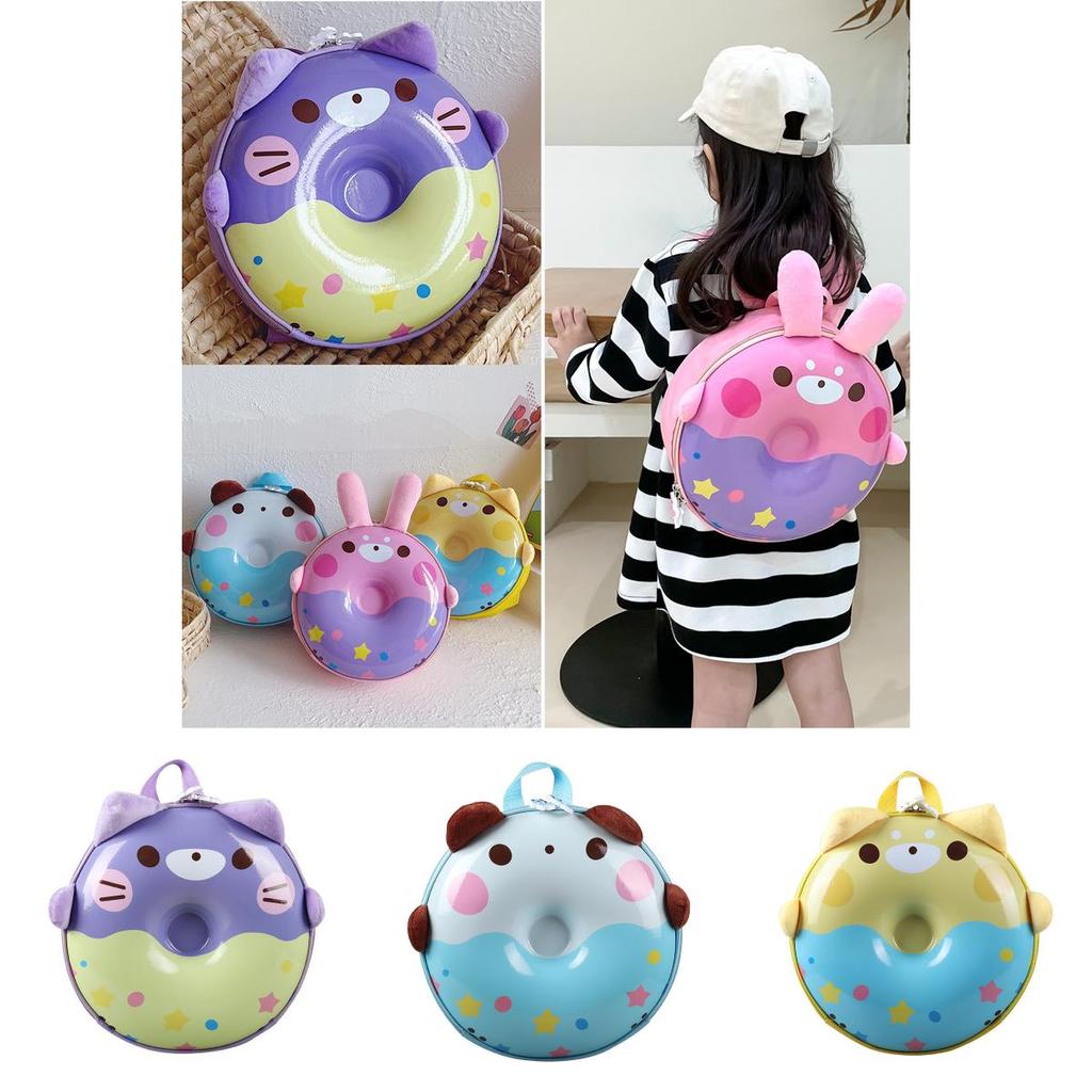 New Ins Sweet Donut Kindergarten Backpack Eggshell Personality Casual Children's Bag Girls
